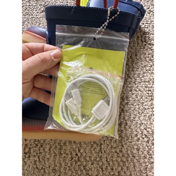 New Western Chief Kids LED Light-Up (w usb cord) Rain Boot Size 9 Kids, Navy/Red - Picture 5 of 5